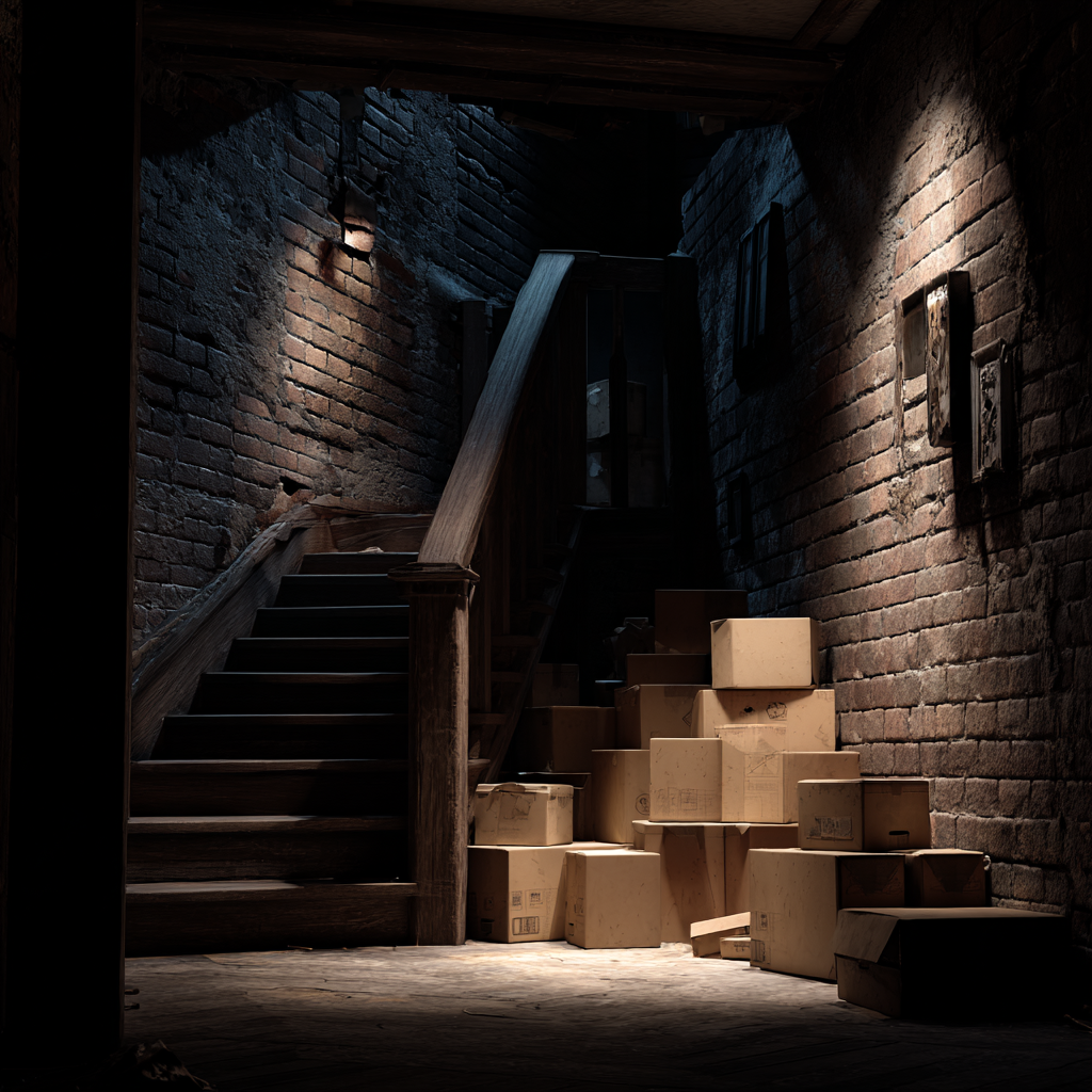 Escaleras del sótano | Fuente: Midjourney