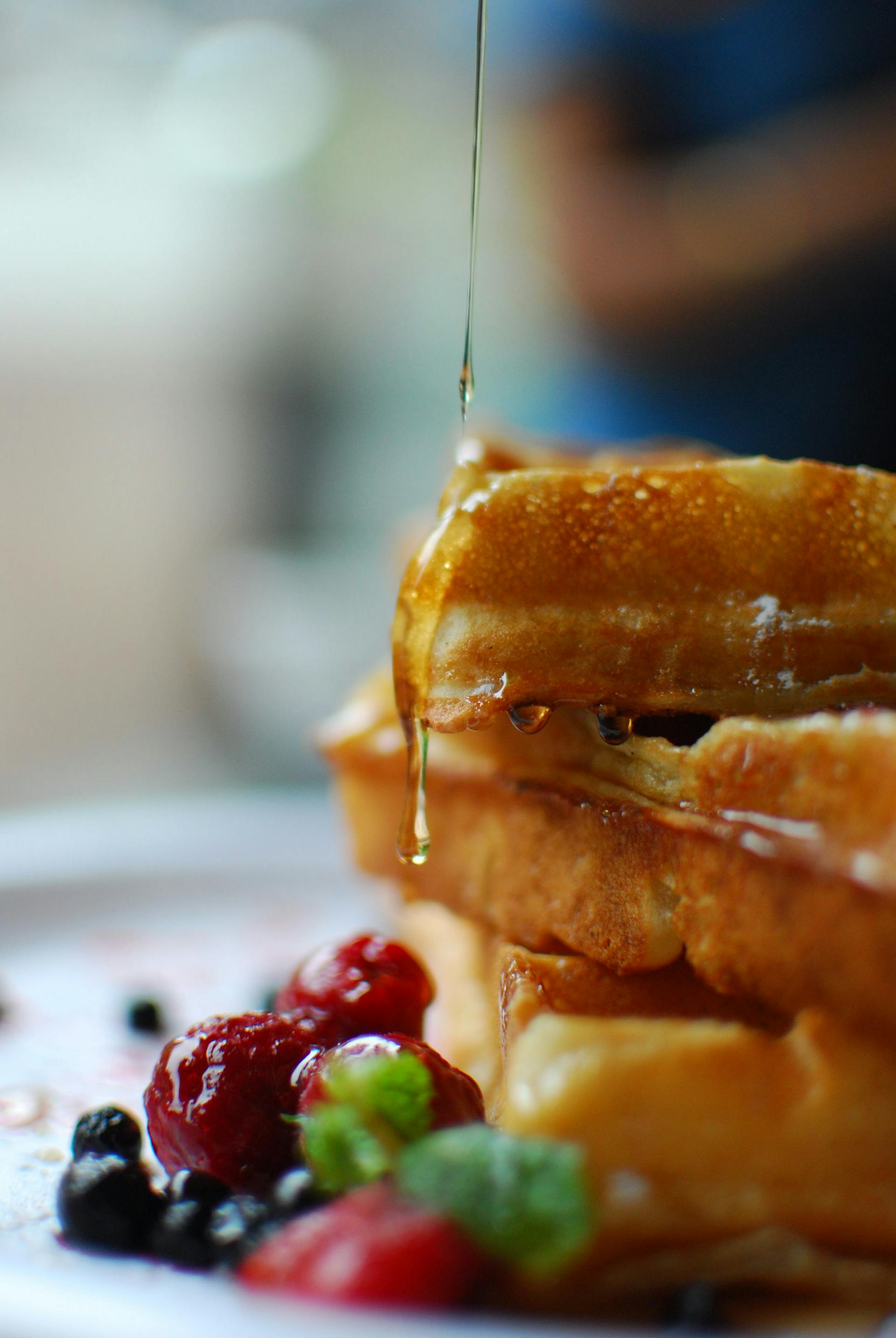 Waffles con sirope de arce | Fuente: Pexels