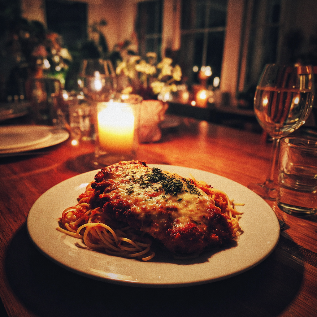 Un plato de comida sobre una mesa | Fuente: Midjourney