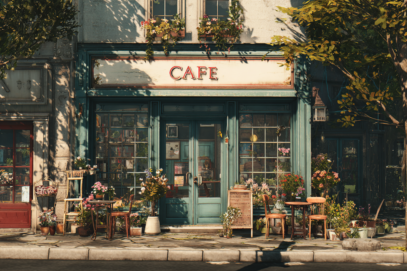 Un café | Fuente: Midjourney
