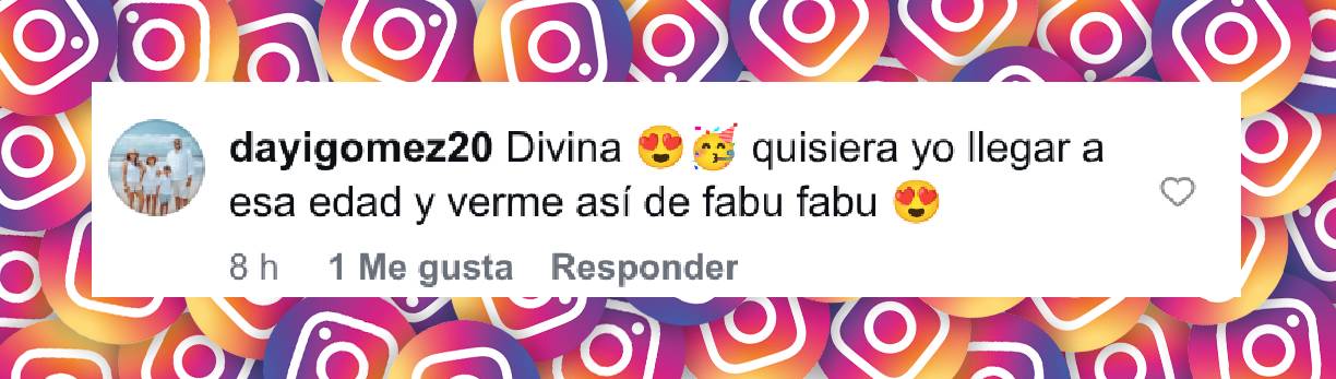 Comentario en la publicación de cumpleaños de Catherine Fulop. | Fuente: Instagram.com/fulopcatherine