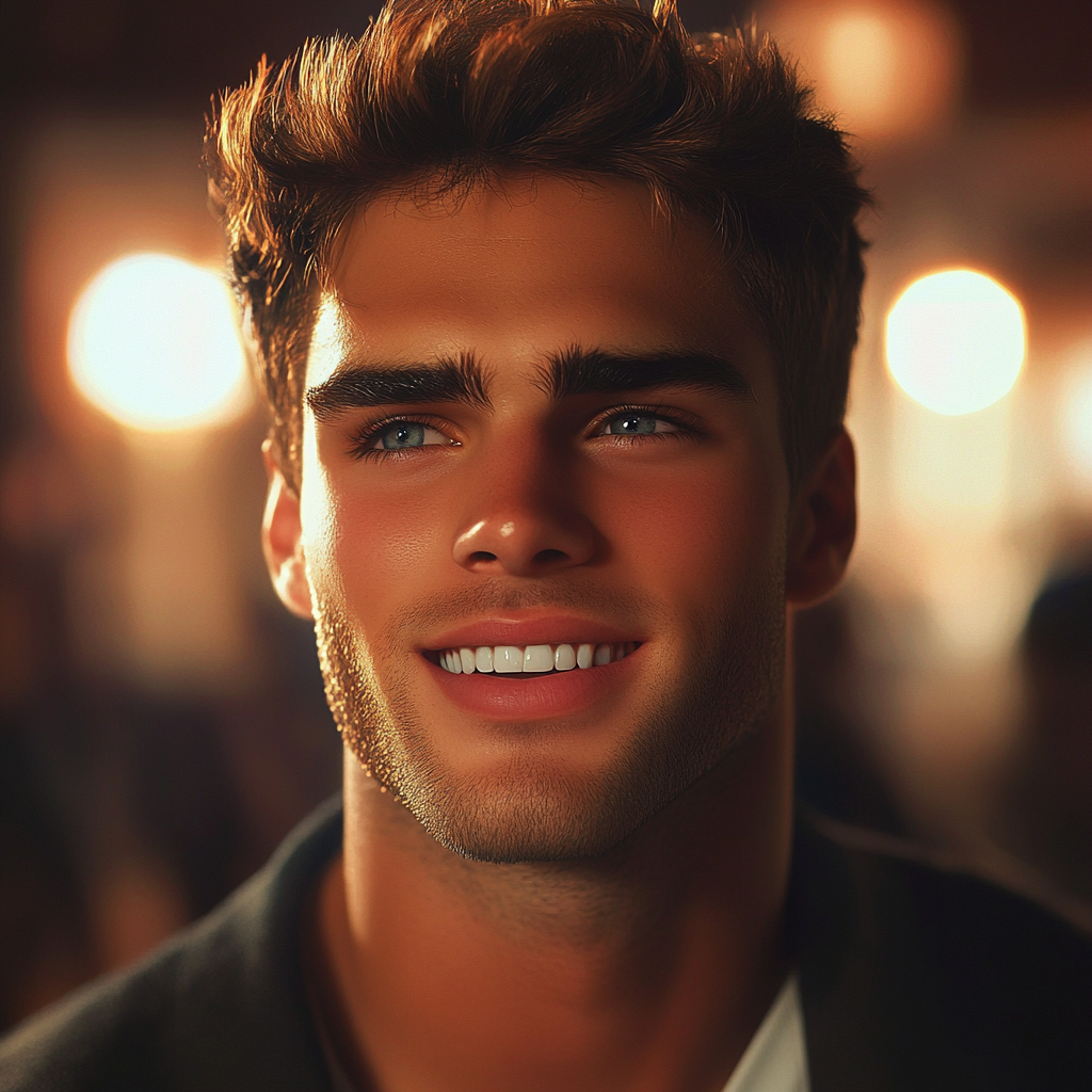 Un hombre sonriendo | Fuente: Midjourney