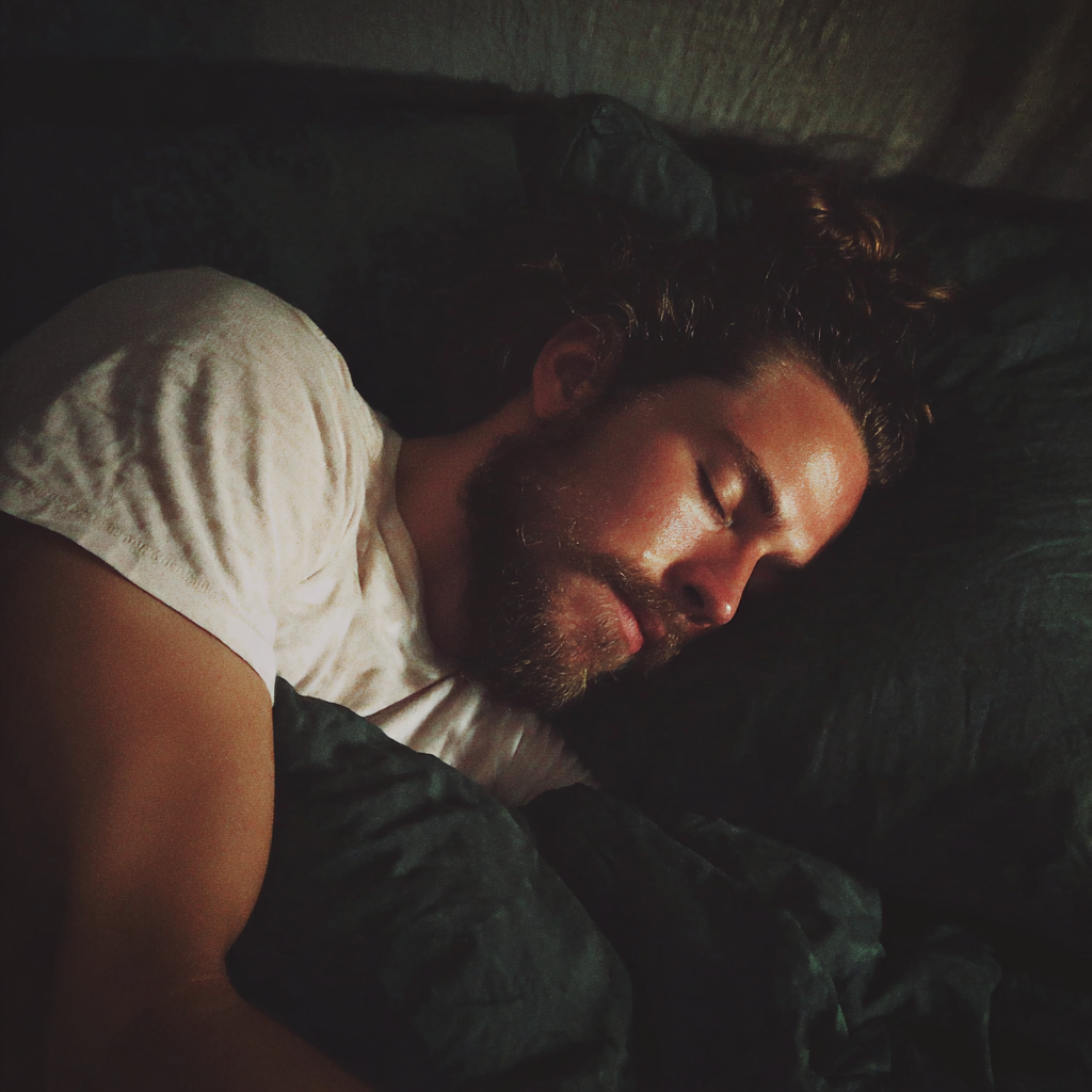 Un hombre dormido | Fuente: Midjourney