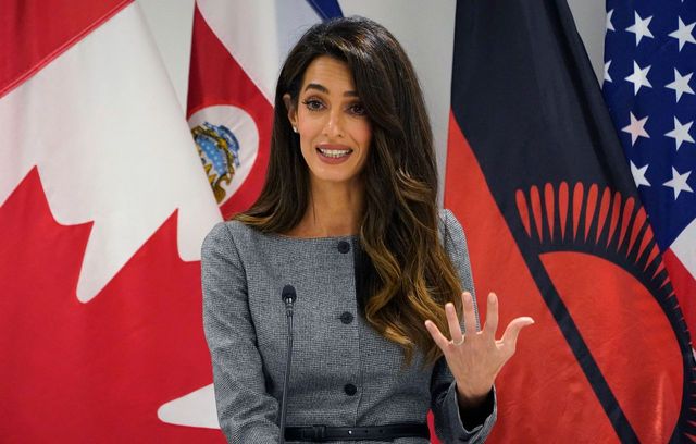 Amal Clooney en el Diálogo de Alto Nivel sobre la Declaración contra la Detención Arbitraria en las Relaciones entre Estados, en la ciudad de Nueva York, el 5 de julio de 2024 | Fuente: Getty Images
