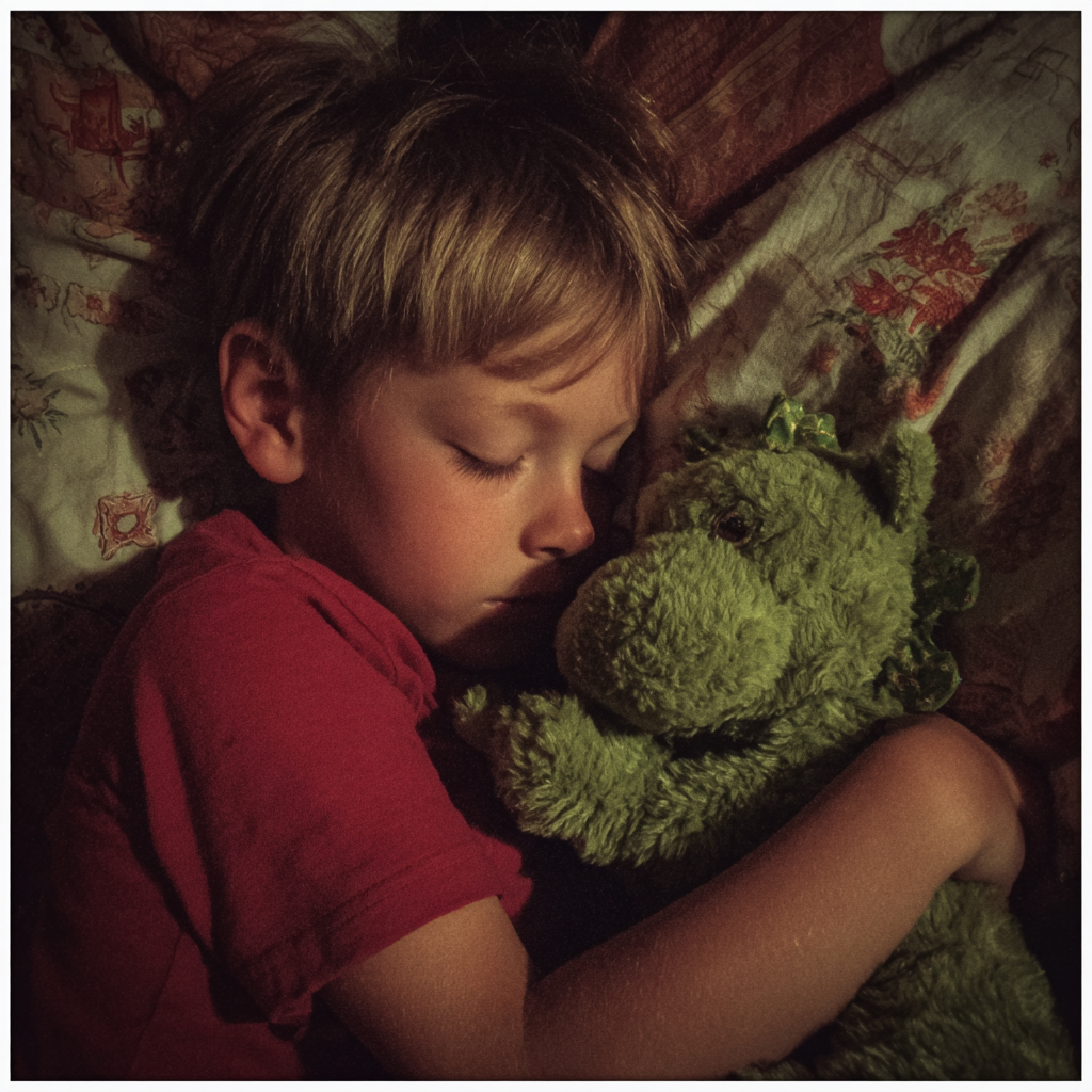 Un niño durmiendo | Fuente: Midjourney