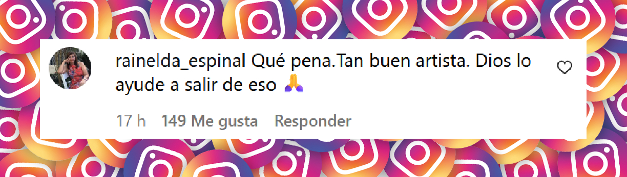 Comentario de una usuaria tras ver el estado de Alejandro Fernández durante su actuación | Fuente: Instagram/univisionfamosos