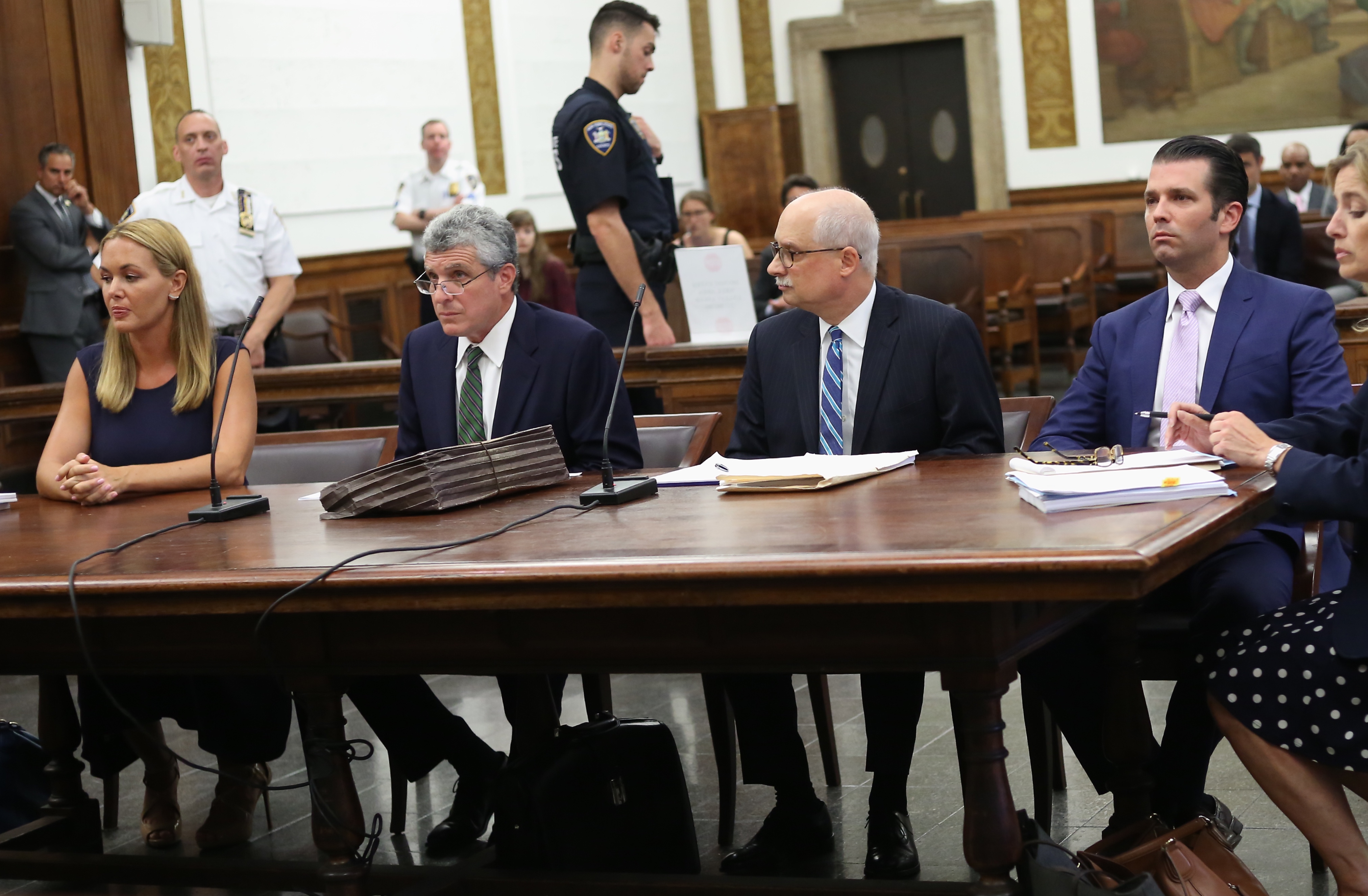 Vanessa Trump en el Tribunal Supremo Civil para la primera vista de su proceso de divorcio el 26 de julio de 2018, en Nueva York. | Fuente: Getty Images