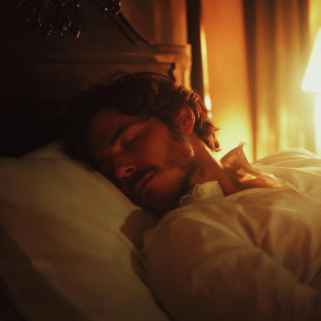Un hombre dormido | Fuente: Midjourney