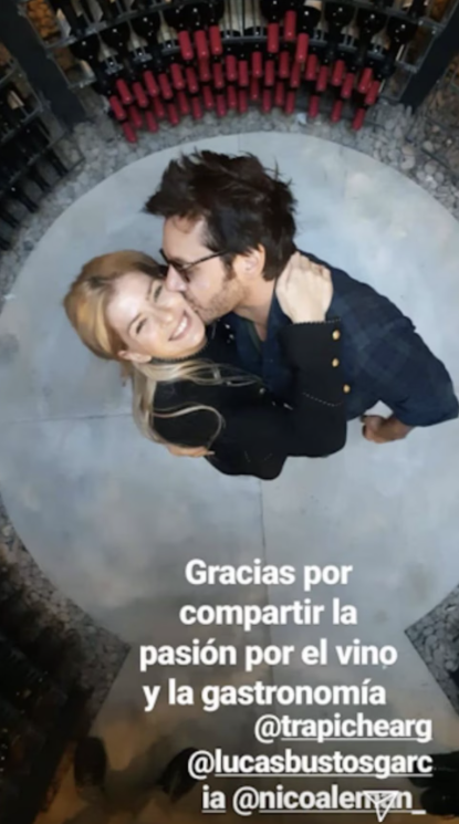 Vieja publicación de Benjamín Vicuña junto a La China Suárez | Fuente: Instagram Stories/ benjaminvicuna.ok