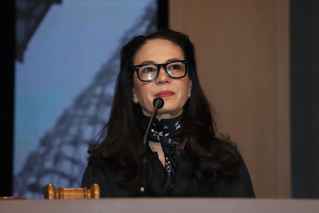 Yolanda Andrade durante el lanzamiento de su nuevo programa "Consecuencias" en los estudios XEW el 28 de agosto de 2019 en Ciudad de México, México. | Foto: Getty Images