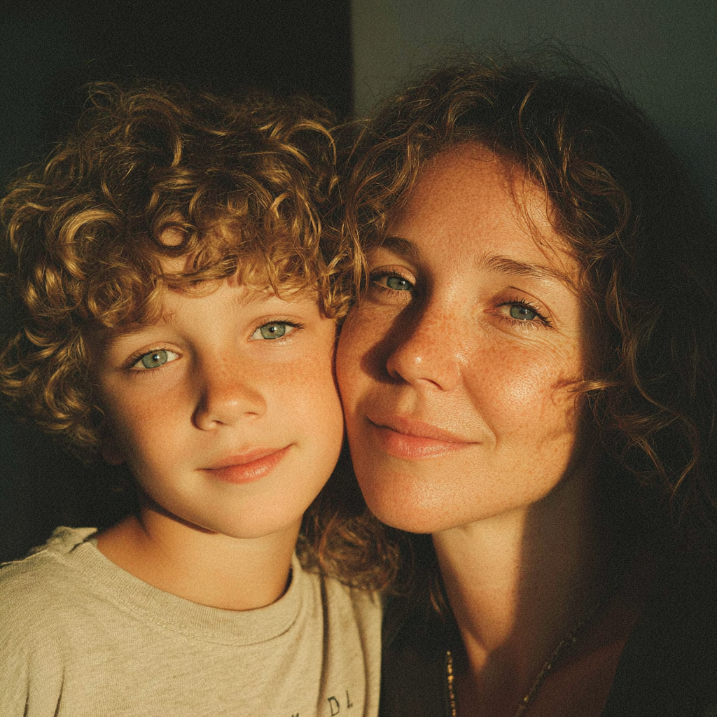 Una madre y su hijo | Fuente: Midjourney