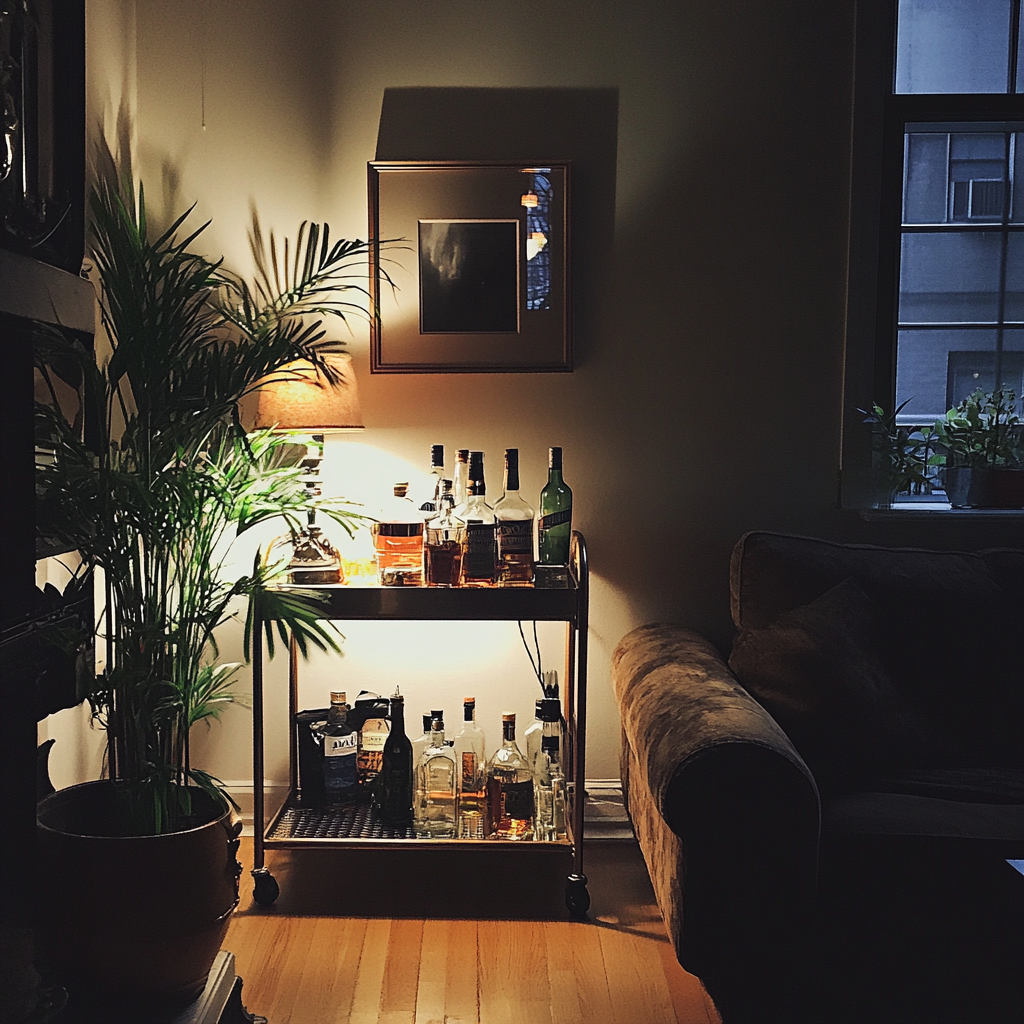 Un carrito de bar | Fuente: Midjourney