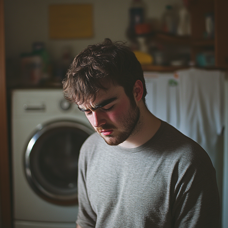 Un hombre triste | Fuente: Midjourney