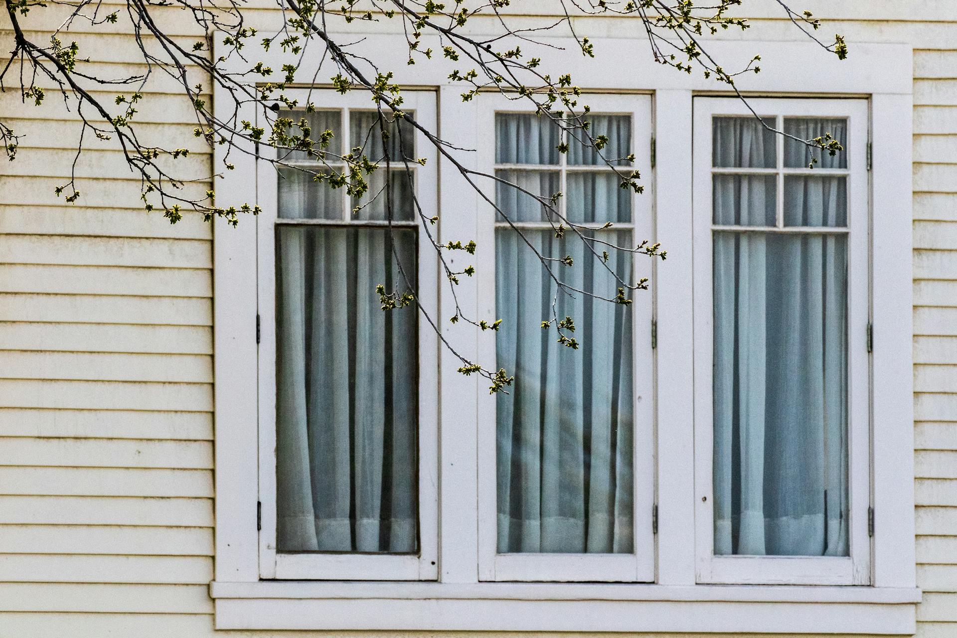 Ventanas de una casa | Fuente: Pexels