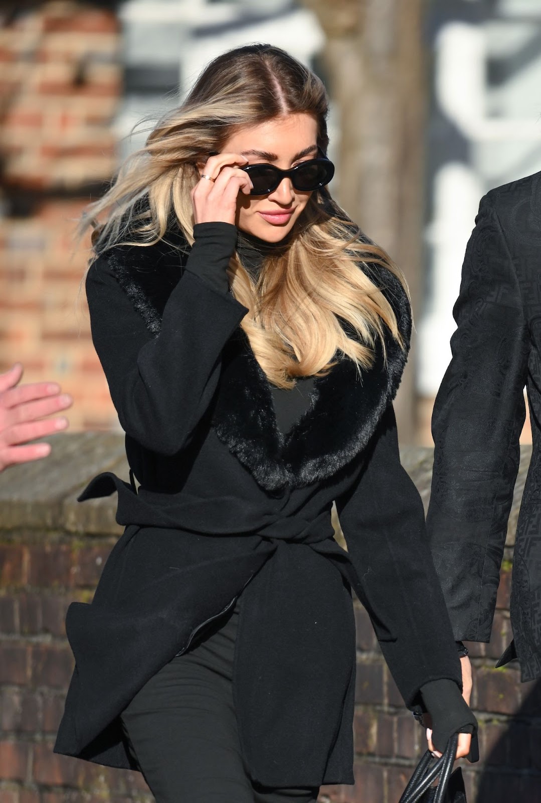 Kate Cassidy fotografiada en el funeral de Liam Payne en 2024 | Fuente: Getty Images