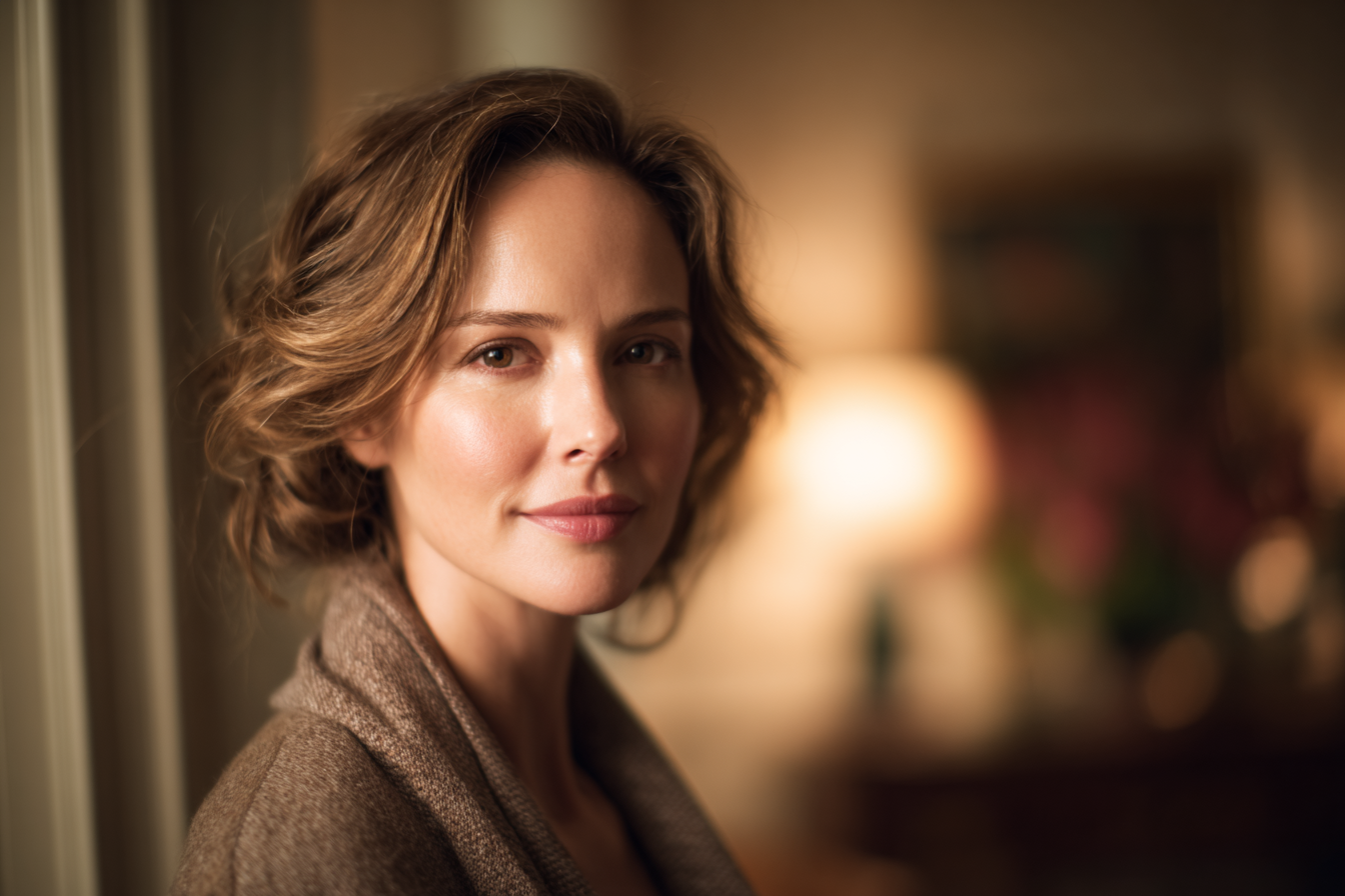 Una mujer sonriendo | Fuente: Midjourney