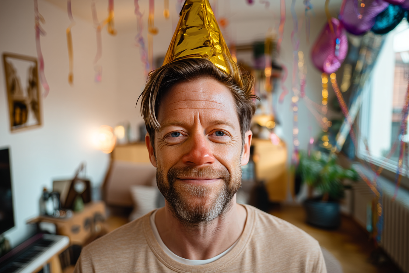 Un hombre sonriendo | Fuente: Midjourney