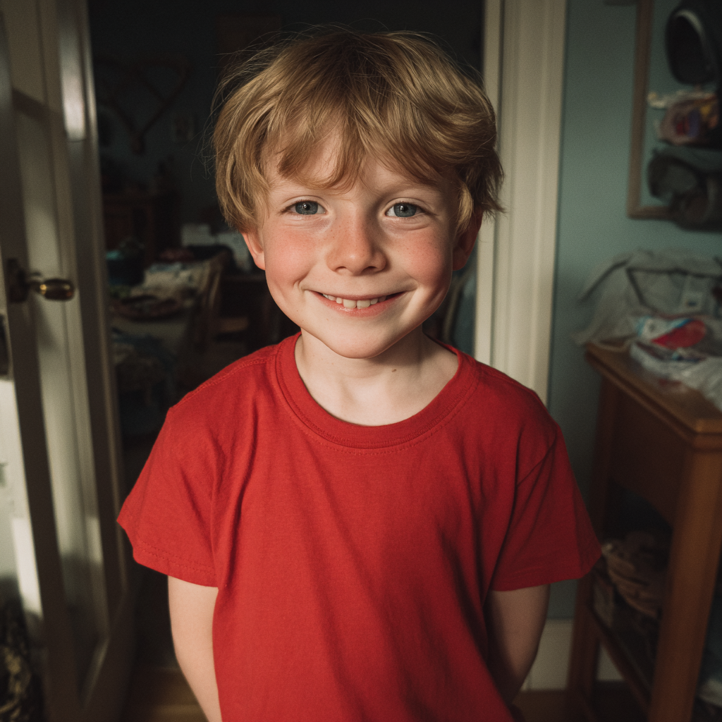 Un niño sonriente | Fuente: Midjourney