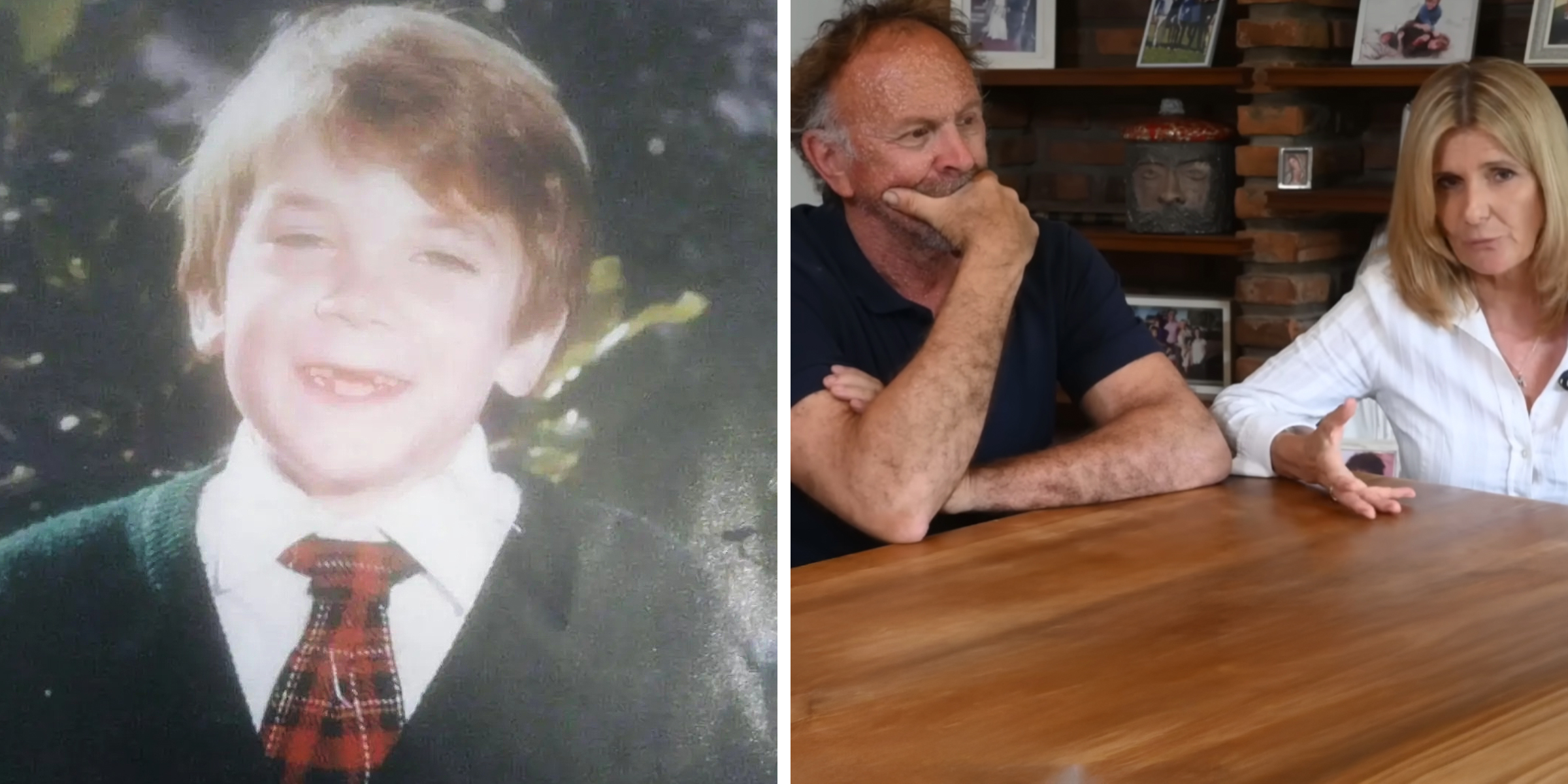 Matías Berardi de niño | Juan Pablo Berardi y María Inés Daverio, padres de Matías Berardi | Fuente: facebook.com/mariaines.berardi | youtube.com/@Infobae