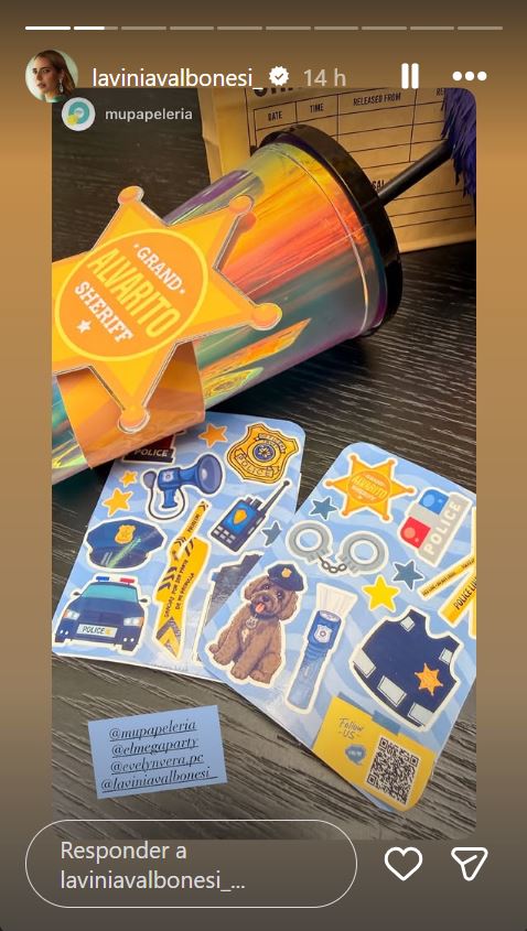 Decoraciones por el cumpleaños de Álvaro, el hijo de Daniel Noboa y Lavinia Valbonesi | Fuente: Instagram/laviniavalbonesi_