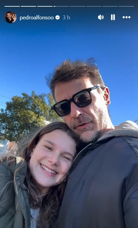 Pedro Alfonso junto a su hija mayor, Olivia, en su cumpleaños número 12 | Fuente: Instagram Stories/pedroalfonsoo