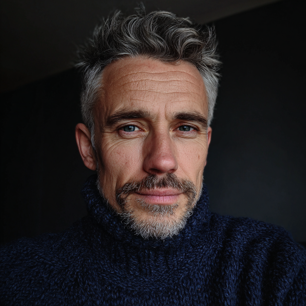 Primer plano de un hombre mayor | Fuente: Midjourney