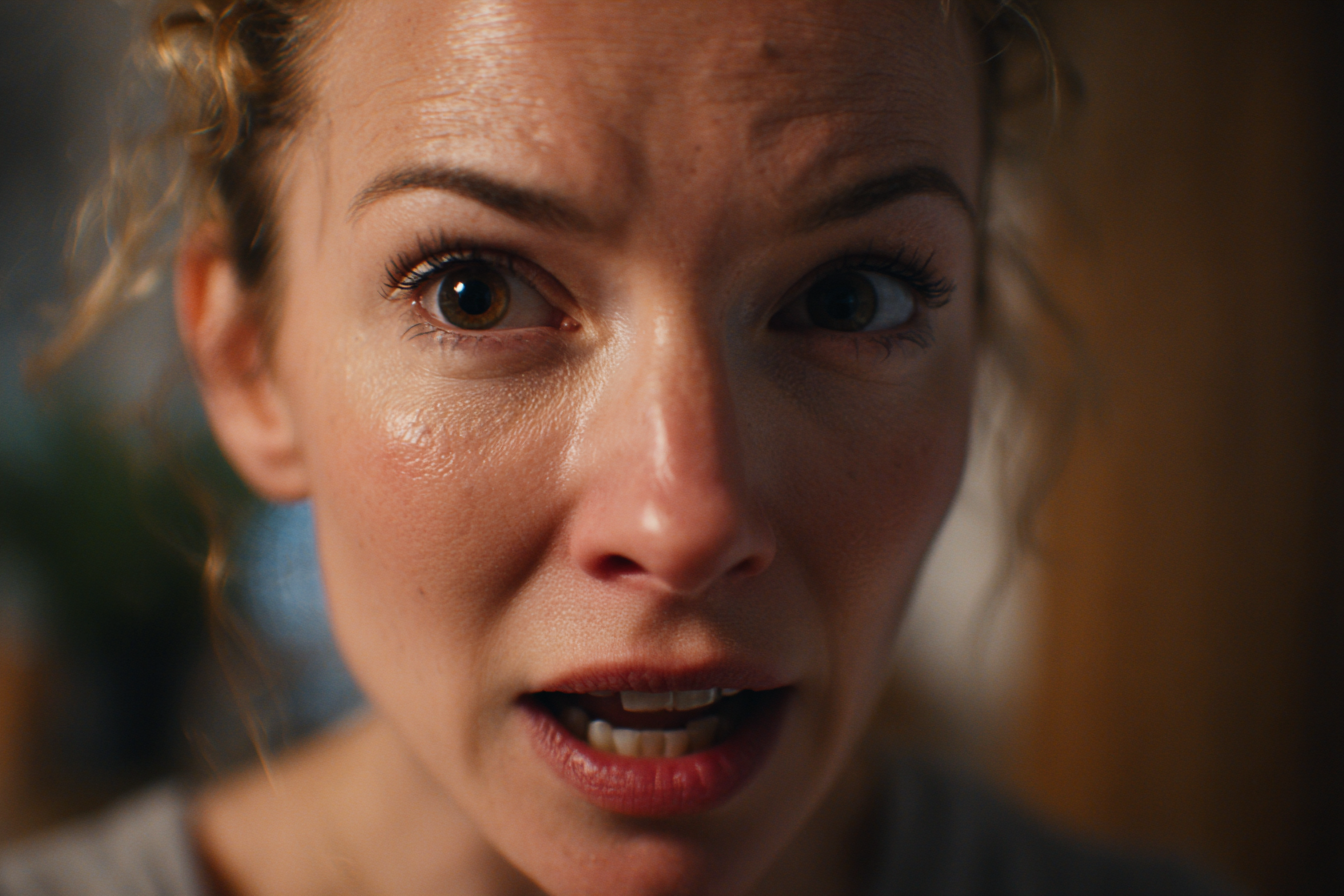 Una mujer gritando | Fuente: Midjourney