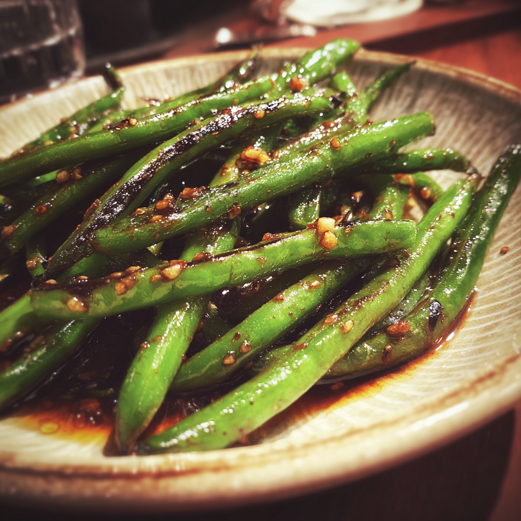 Un plato de verduras | Fuente: Midjourney