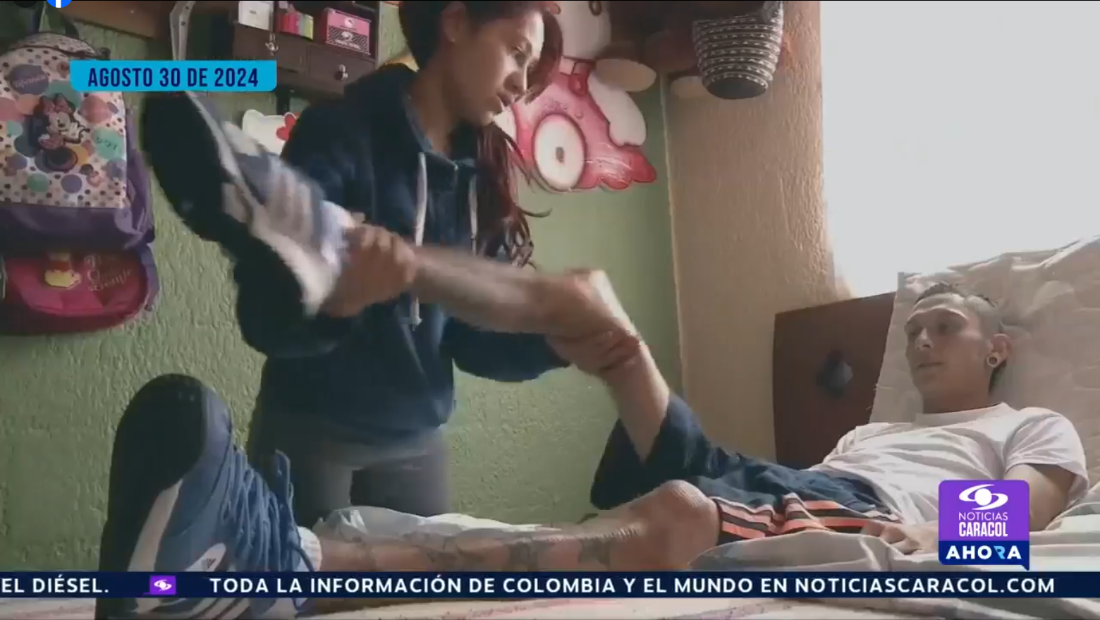 La condición de Javier Acosta no iba a mejorar. | Fuente: Facebook/Noticias Caracol.