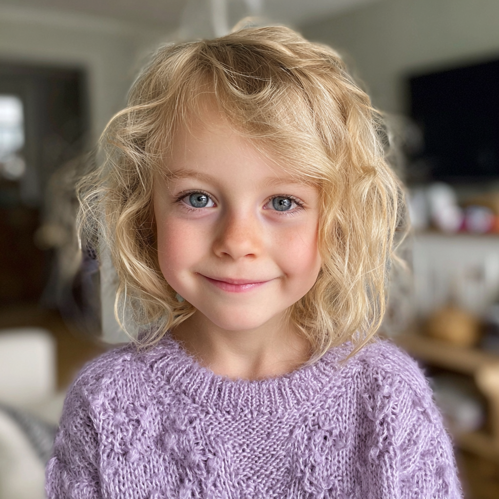 Una niña sonriente | Fuente: Midjourney