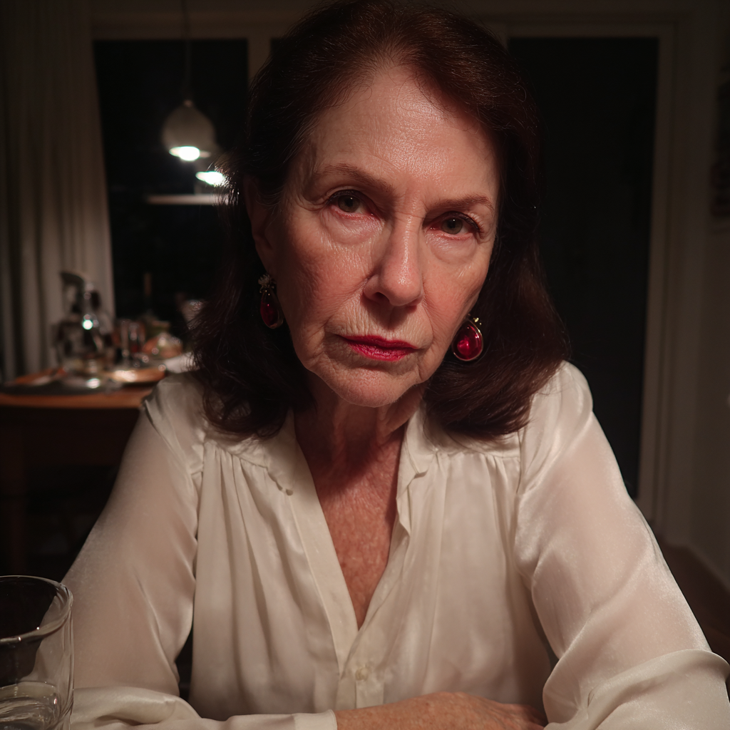 Primer plano de una mujer mayor | Fuente: Midjourney