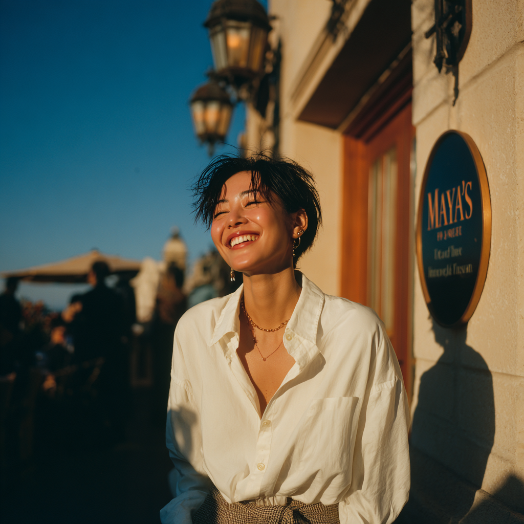 Un restaurador feliz | Fuente: Midjourney