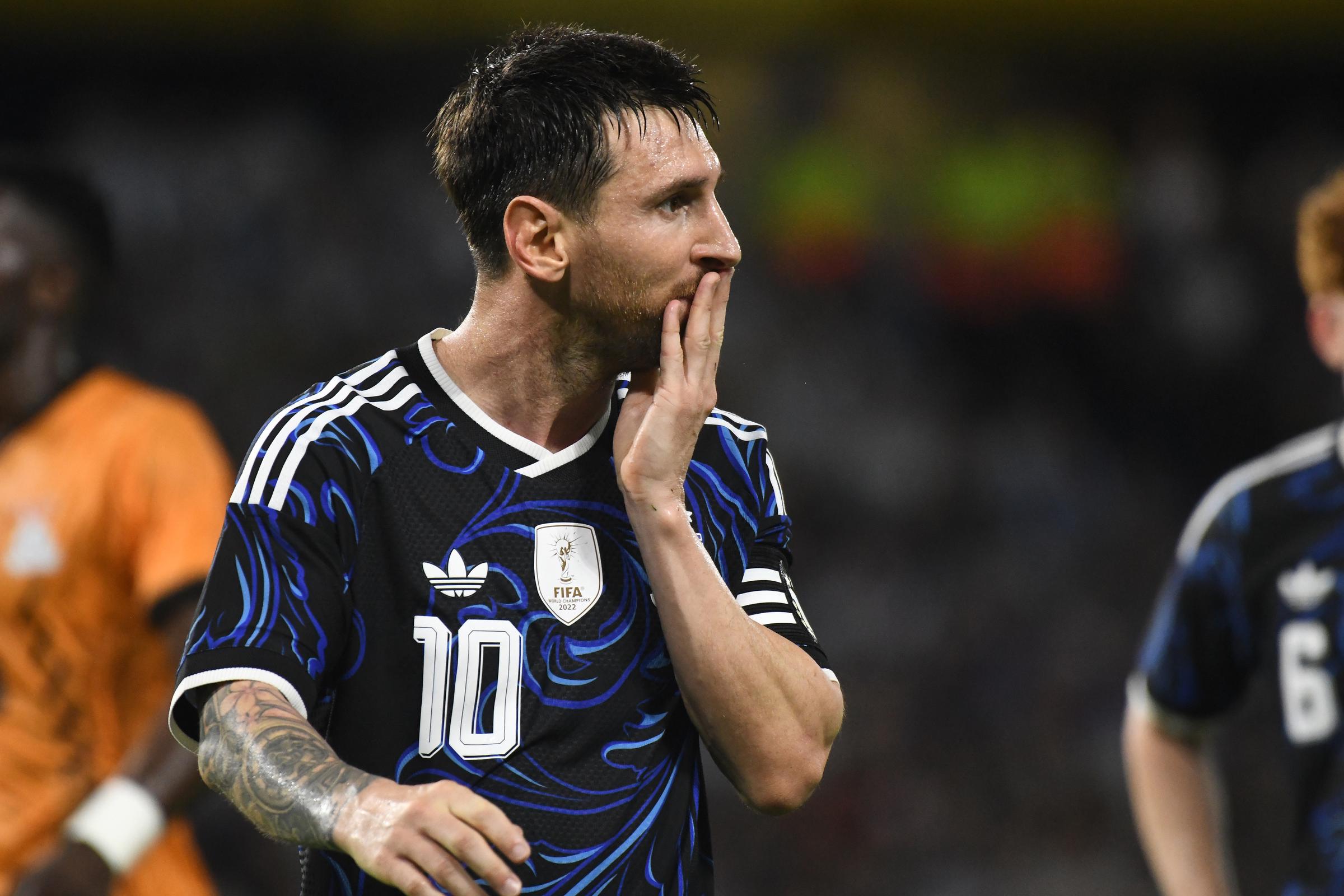 Lionel Messi durante el partido entre Argentina y Zambia en el Estadio Alberto J. Armando, La Bombonera, el 31 de marzo de 2026, previo a la Copa Mundial de la FIFA. | Fuente: Getty Images