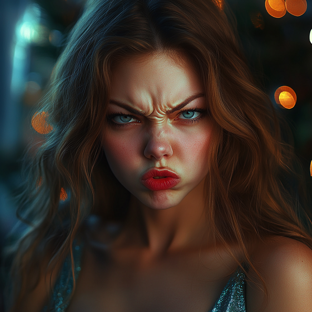 Una mujer enfadada | Fuente: Midjourney