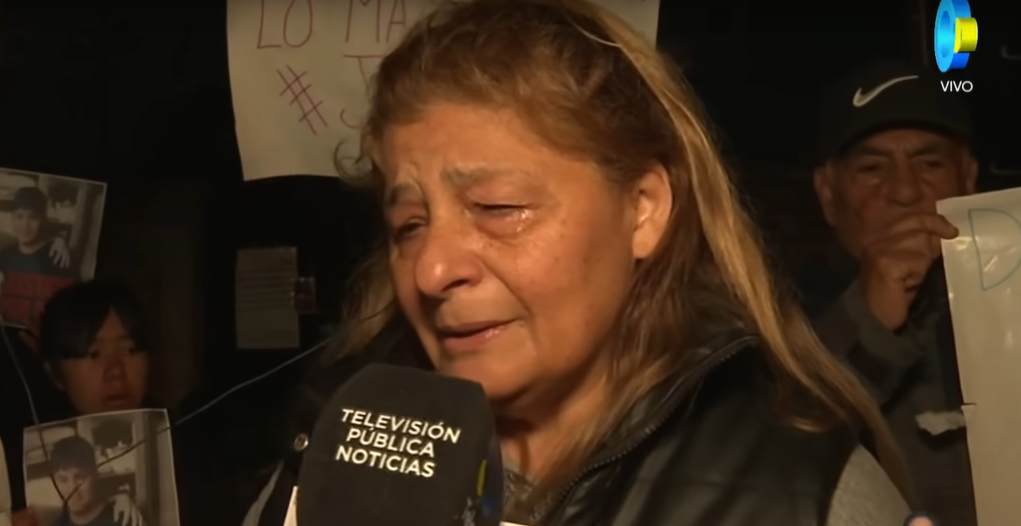 Alicia, la madre de Dilan Joel Insfrán | Fuente: YouTube/Televisión Pública Noticias
