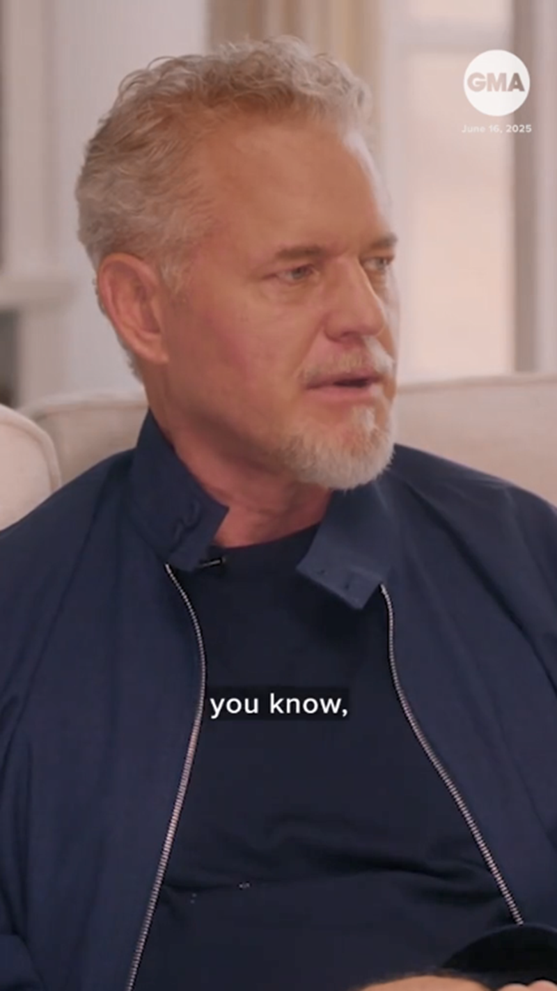 Eric Dane durante una entrevista concedida a Diane Sawyer. | Fuente: TikTok/gma