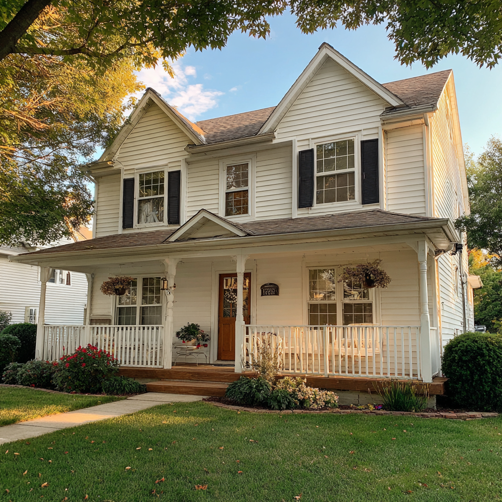El exterior de una casa | Fuente: Midjourney
