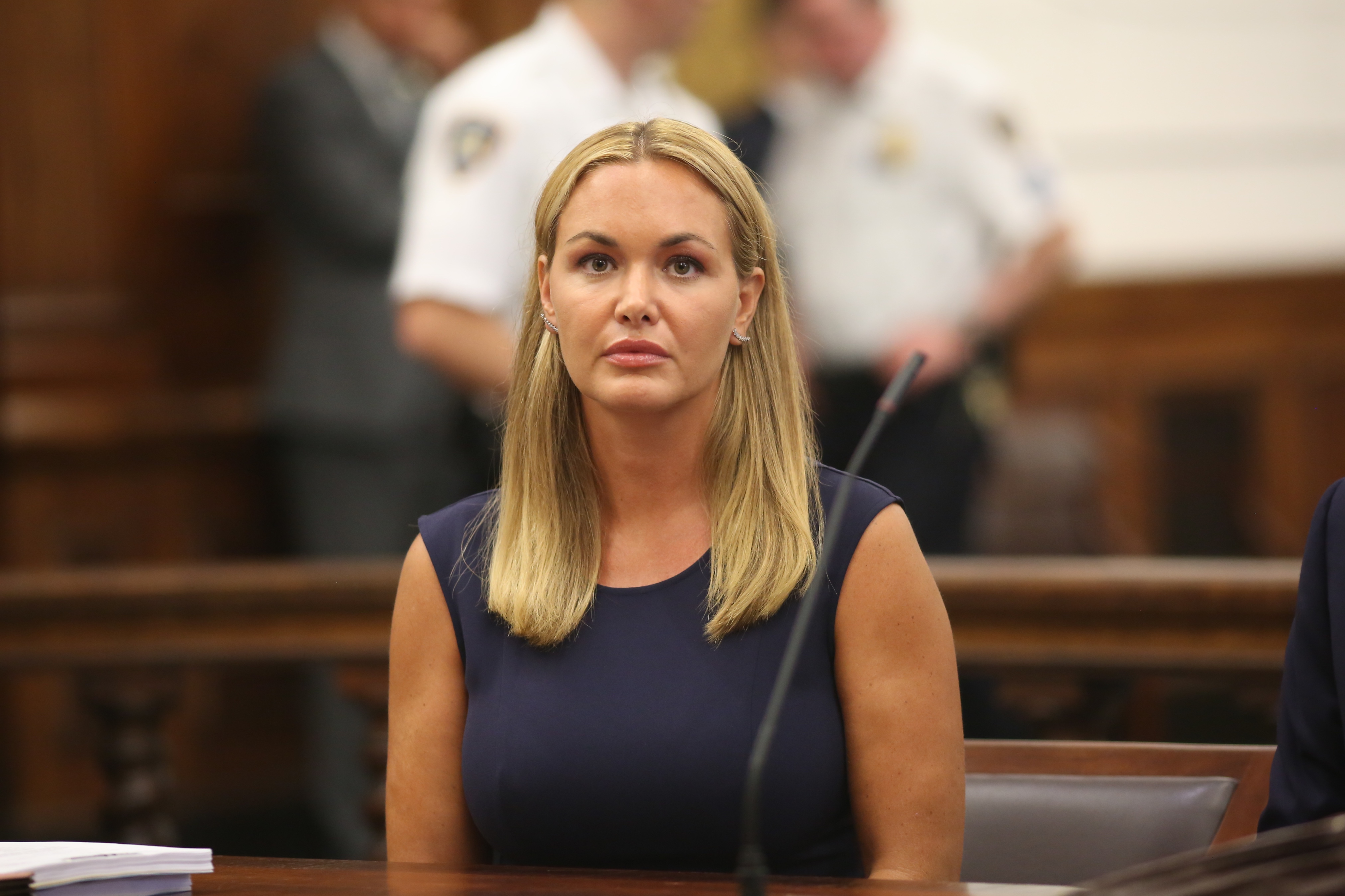 Vanessa Trump en el Tribunal Supremo Civil para la primera vista de su proceso de divorcio el 26 de julio de 2018, en Nueva York. | Fuente: Getty Images