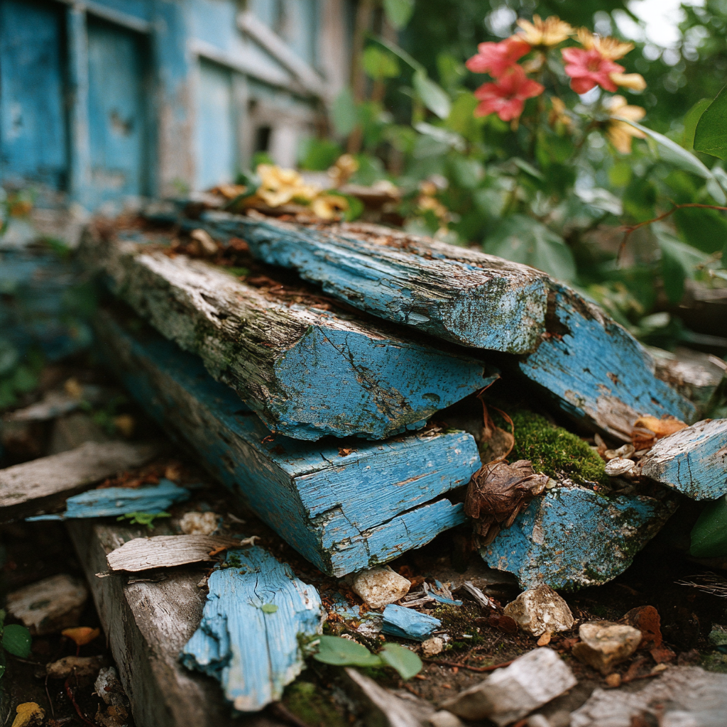 Trozos de una perrera rota | Fuente: Midjourney