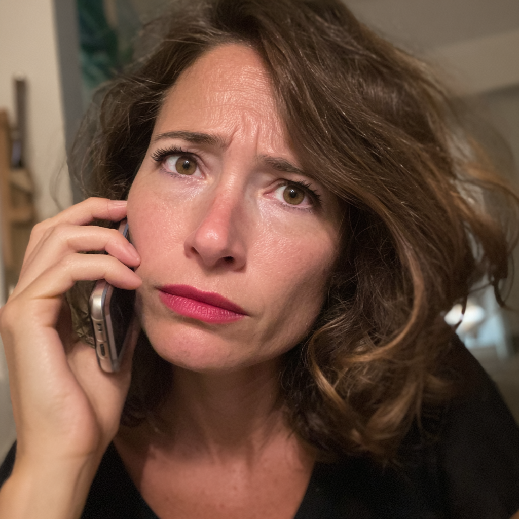 Una mujer hablando por teléfono | Fuente: Midjourney