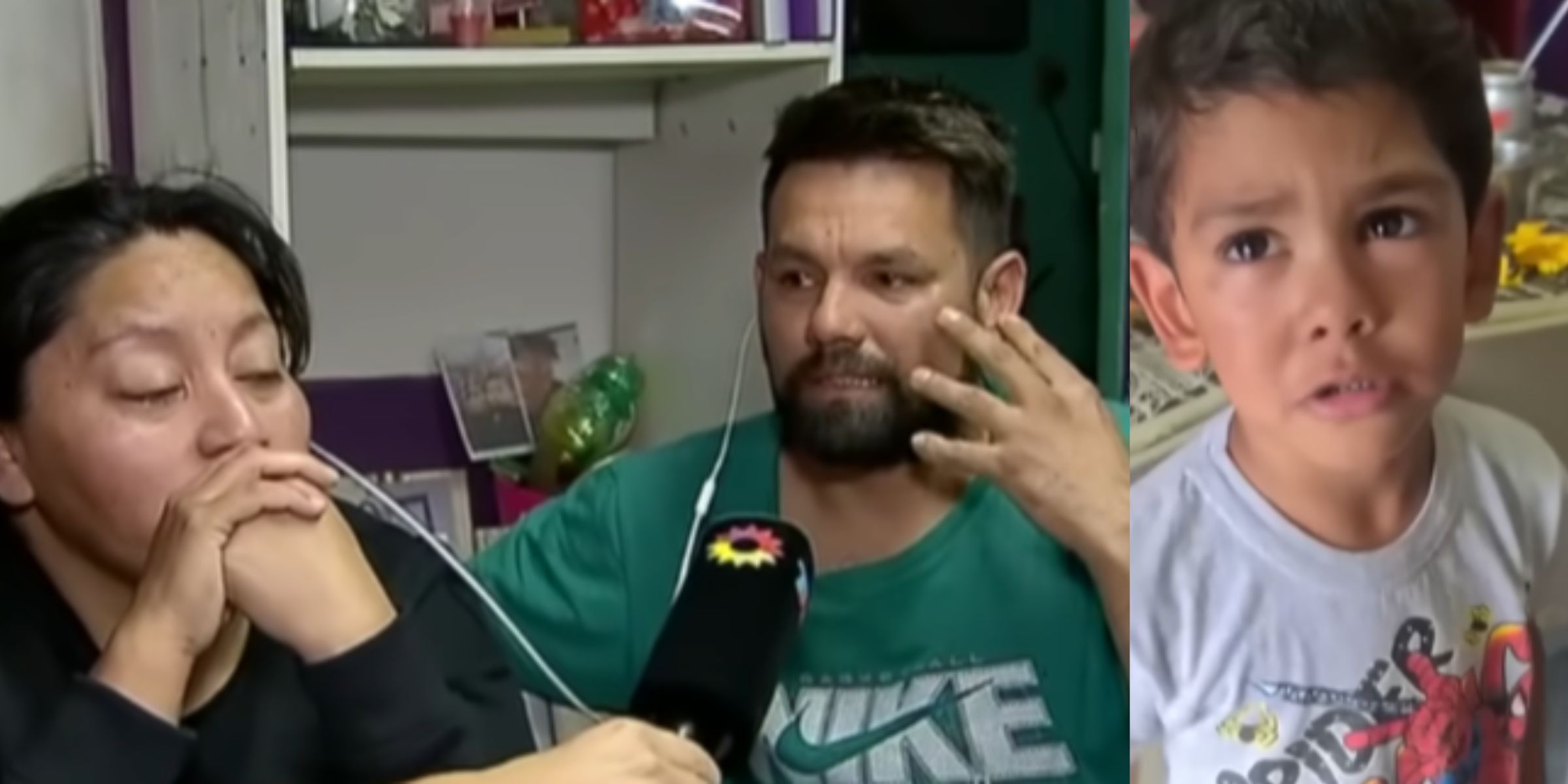 Luís y Mariela, padres de Ángel/Ángel, el niño fallecido. | Fuente: Youtube/Telenoche y eltrece