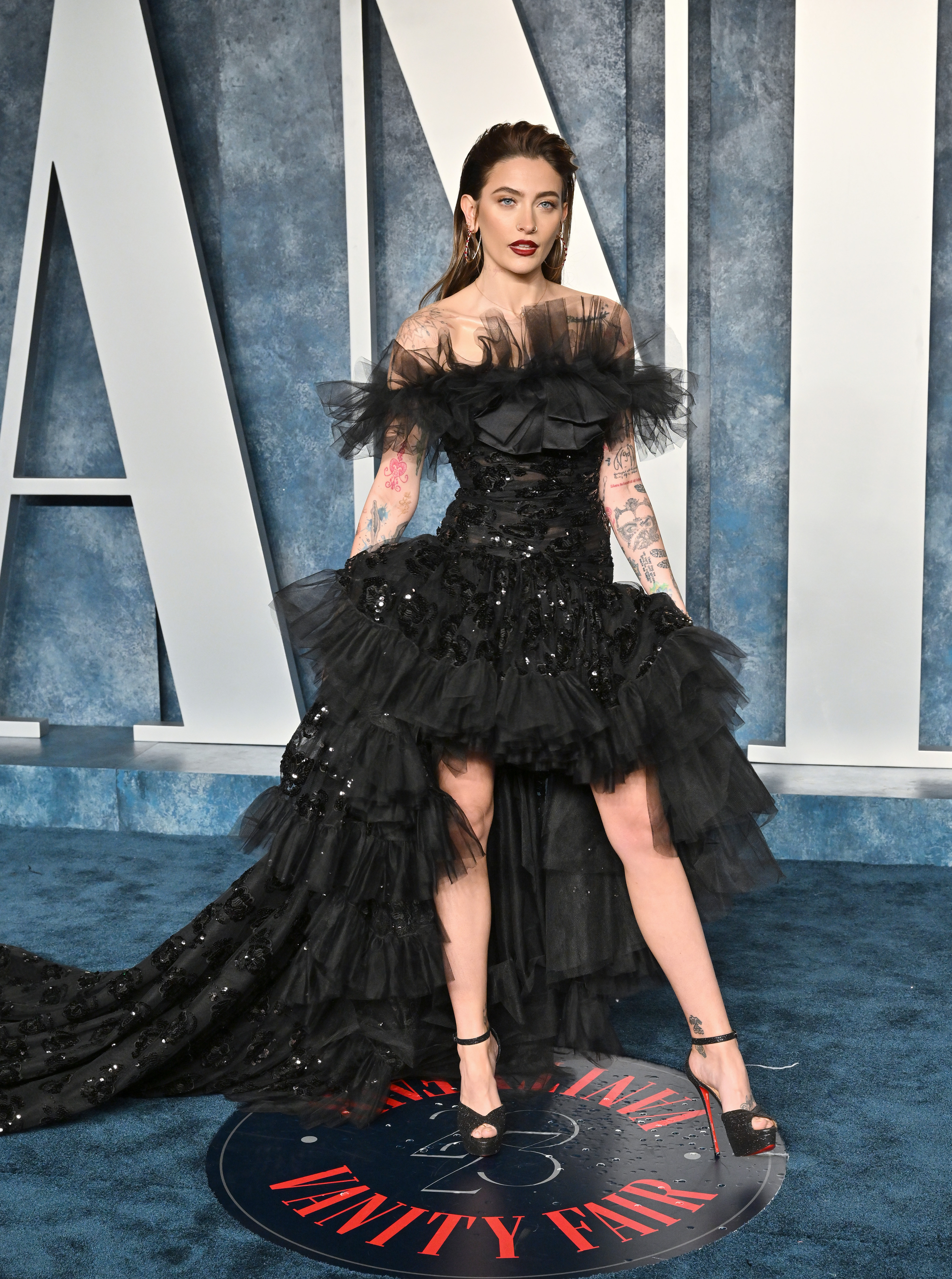 Paris Jackson asiste a la fiesta de los Oscar 2023 de Vanity Fair el 12 de marzo de 2023 en Beverly Hills, California. | Fuente: Getty Images