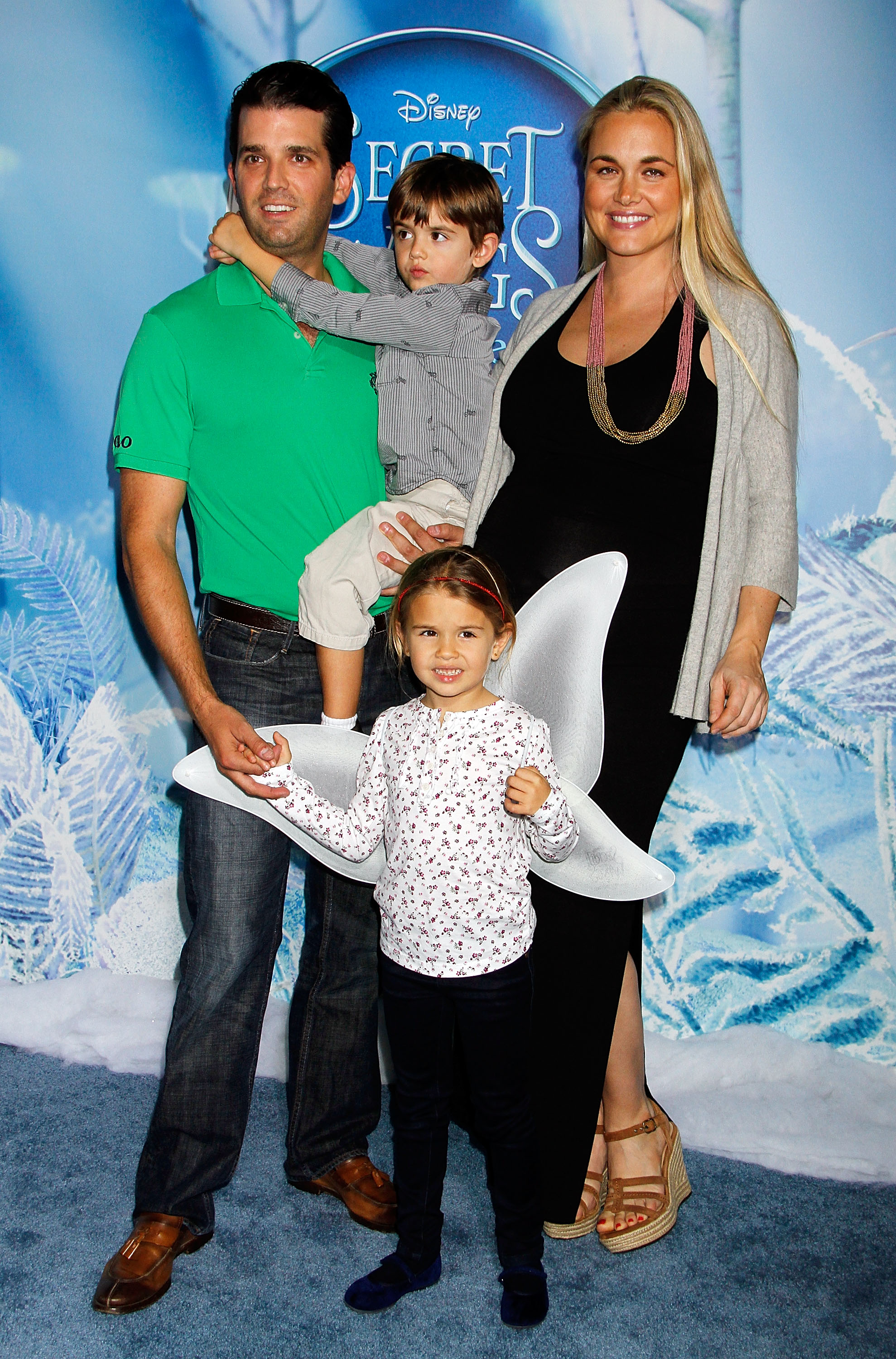 Donald Jr. y Vanessa Trump con su hijo Donald John III y su hija Kai Trump en el estreno de "Secret Of Wings" el 20 de octubre de 2012 en Nueva York | Fuente: Getty Images