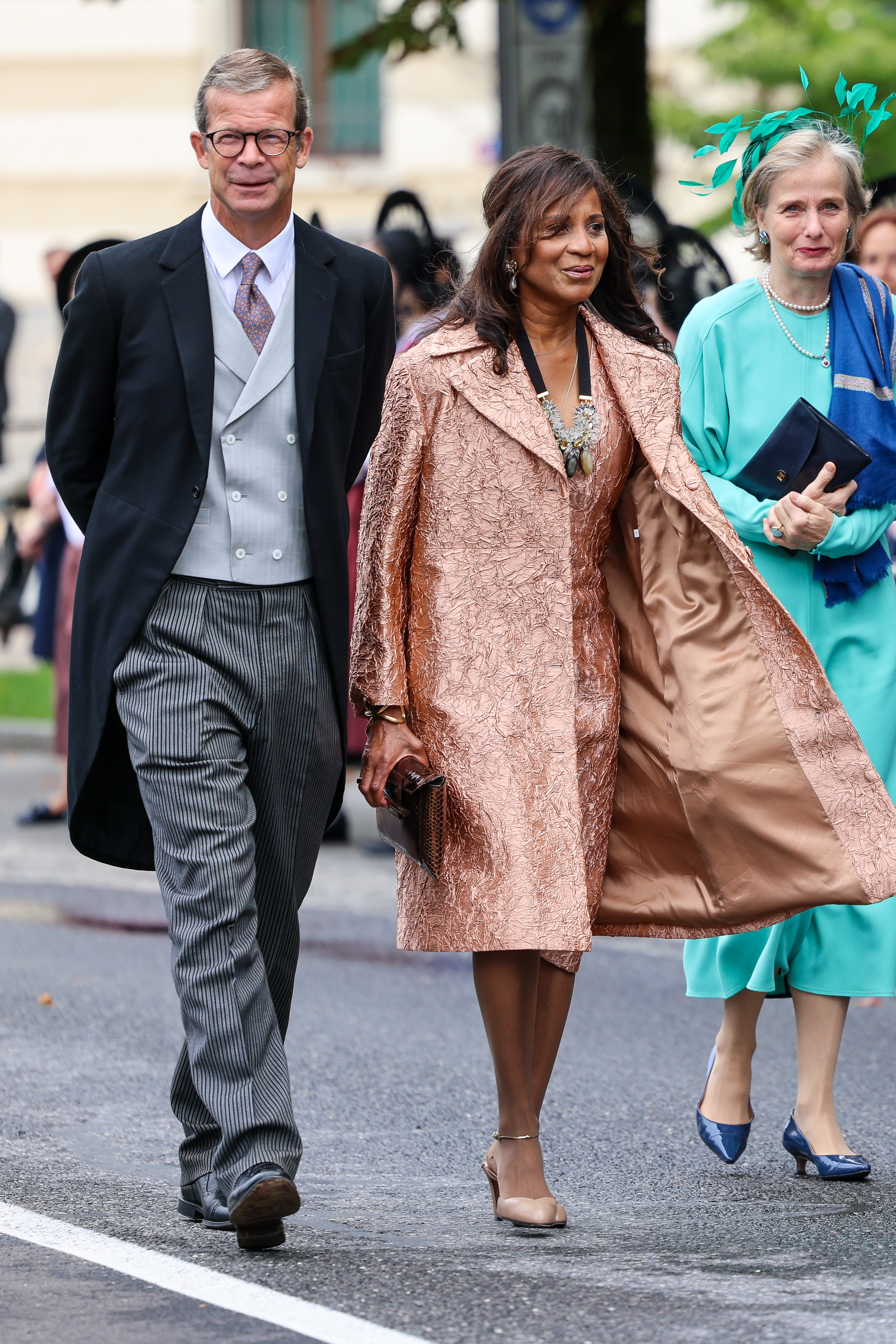 El príncipe Maximilian von und zu Liechtenstein y la princesa Ángela de Liechtenstein asisten a la boda de la princesa Marie Caroline de Liechtenstein con el Sr. Leopoldo Maduro Vollmer en la Catedral de San Florín el 30 de agosto de 2025 en Vaduz, Liechtenstein. | Fuente: Getty Images