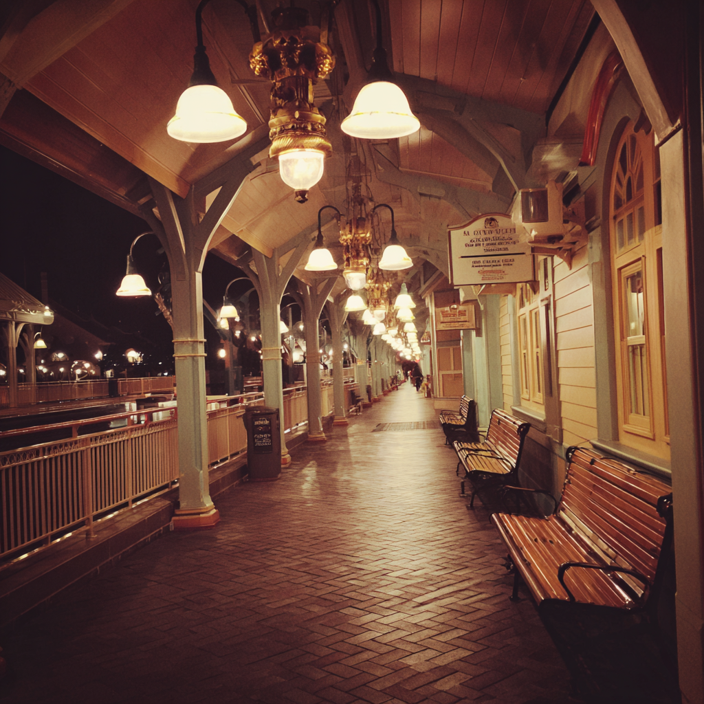 El exterior de una estación de tren | Fuente: Midjourney
