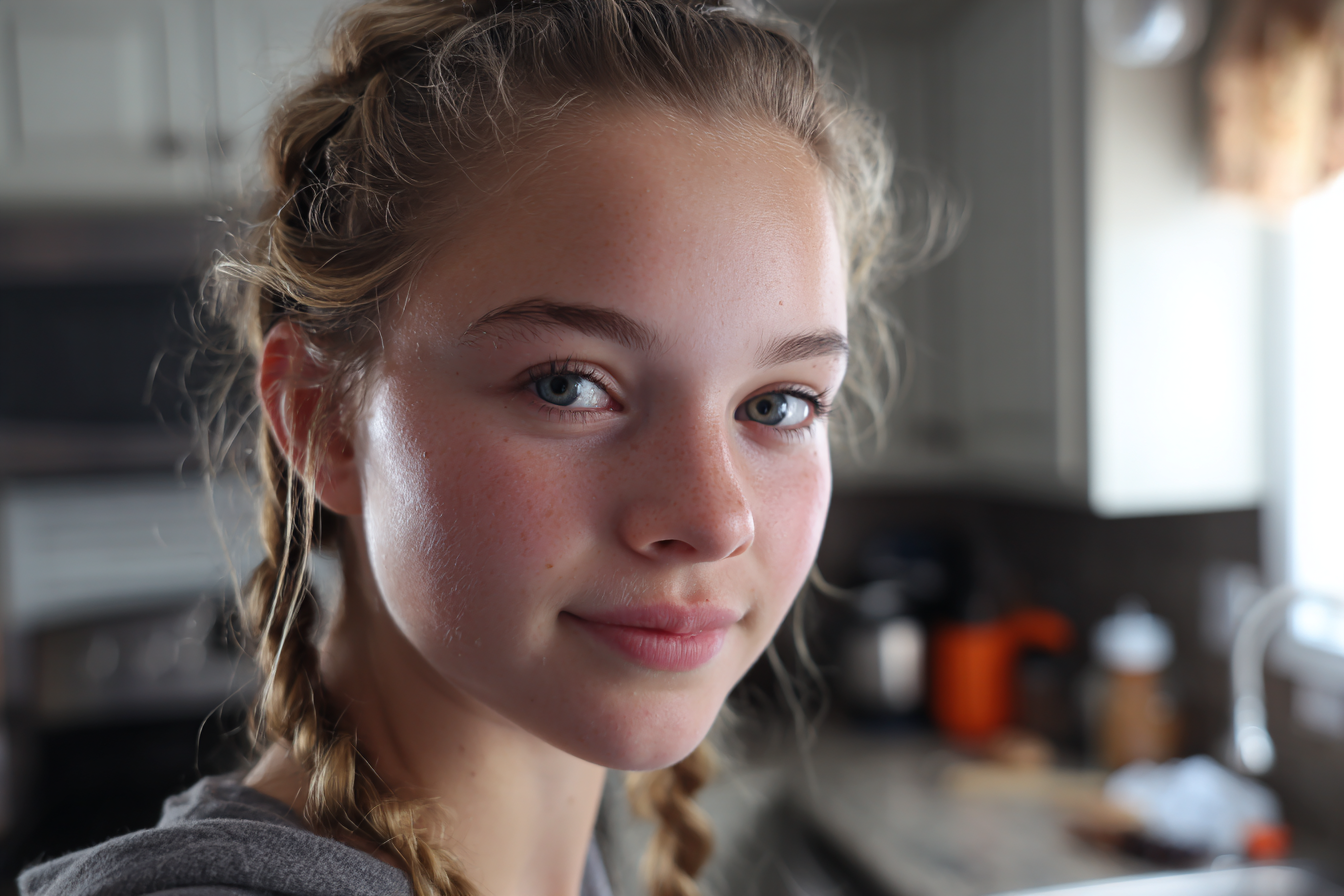 Una adolescente | Fuente: Midjourney