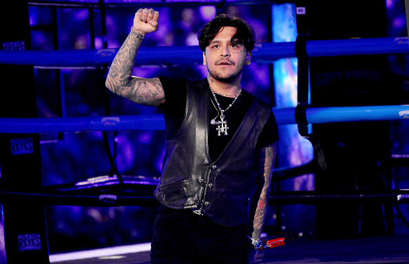 Christian Nodal se presenta como parte del espectáculo musical "Supernova Strikers 2025" en el Palacio de los Deportes el 17 de agosto de 2025 en Ciudad de México, México | Fuente: Getty Images