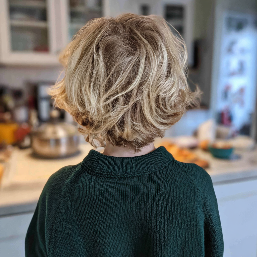 Un niño de pie en una cocina | Fuente: Midjourney