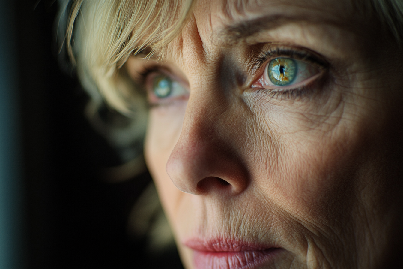 Una mujer con una mirada compasiva | Fuente: Midjourney