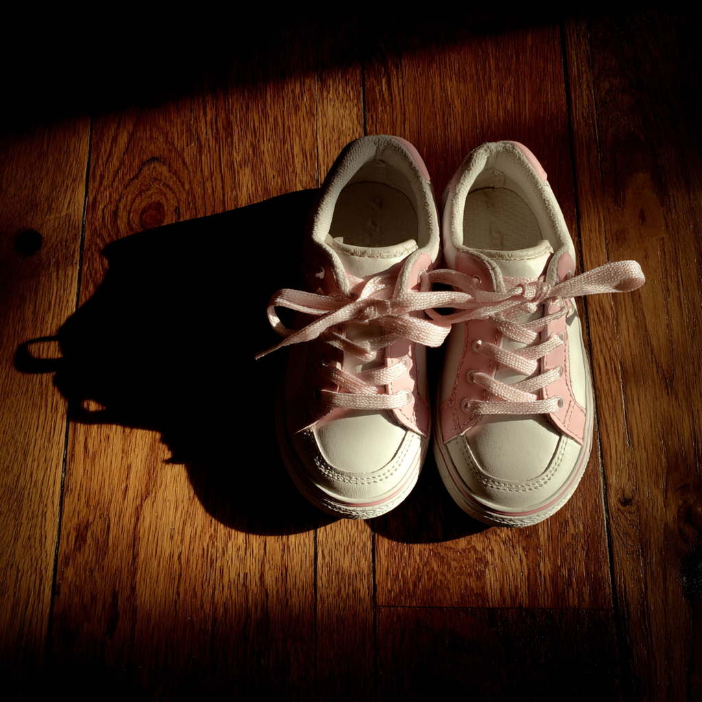 Un par de zapatillas rosas y blancas | Fuente: Midjourney